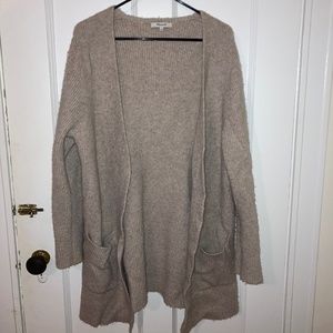 Madewell Oatmeal Cream Colored Wool & Alpaca Blend Cardigan Size Large